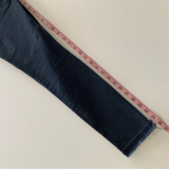 Veronica Beard Debbie Dark Slate Blue Side Stripe Mid Rise Skinny Leg Jeans 26 - Picture 8 of 9